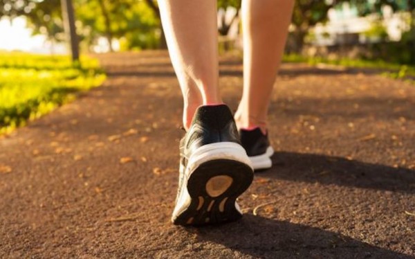 Person walking on path